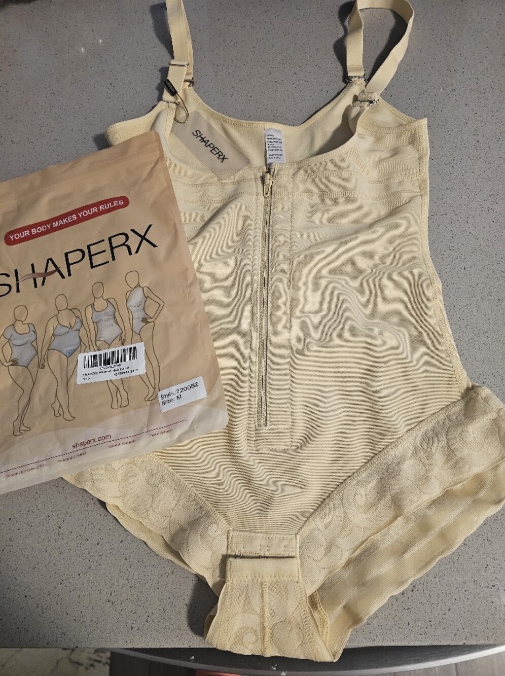 New SHAPERX Shapewear Bodysuit M